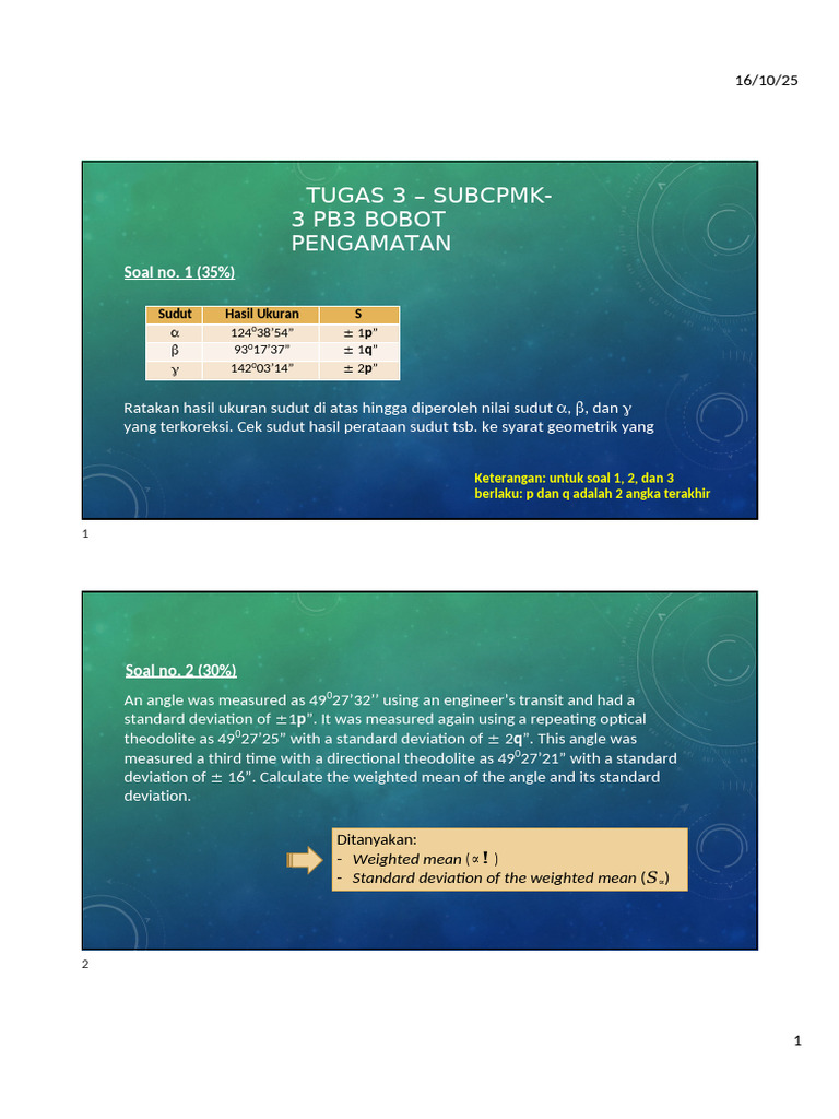 Weighted Mean and Standard Deviation Calculations | PDF | Descriptive ...
