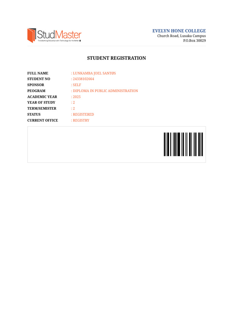 Student Registration | PDF
