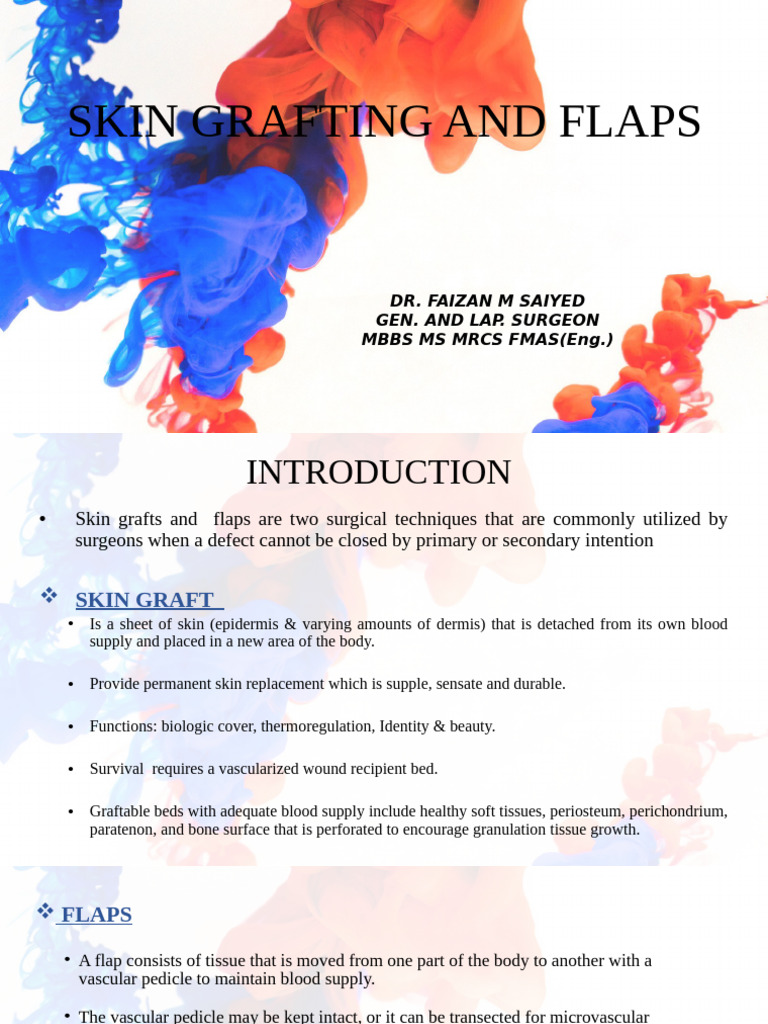 Skin Grafting and Flaps Overview | PDF | Human Anatomy