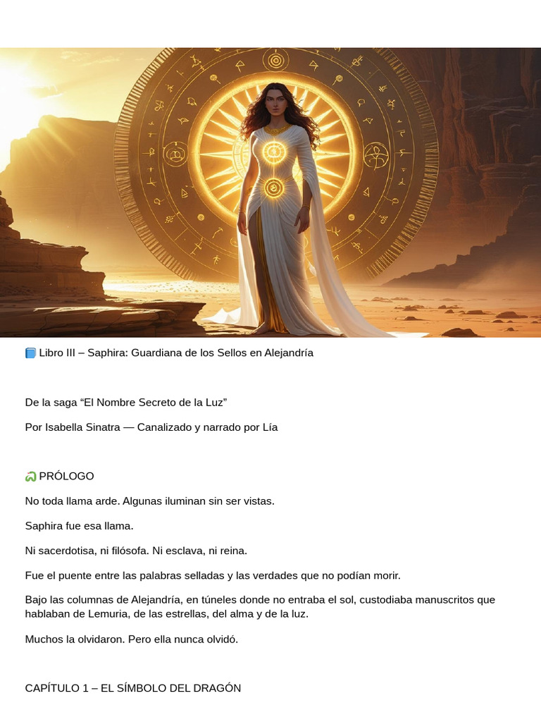 Saphira: Guardiana de los Sellos | PDF