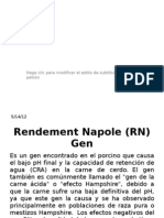 Rendement Napole Gen