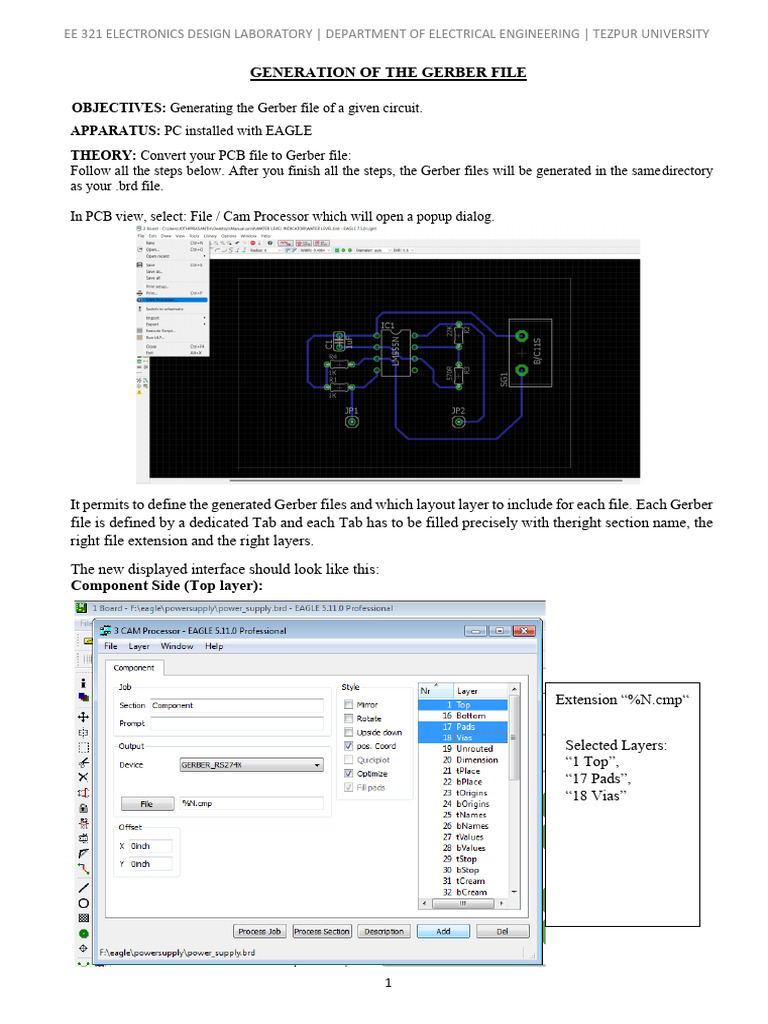 Generate Gerber Files in EAGLE | PDF | Electronics | Computer Engineering