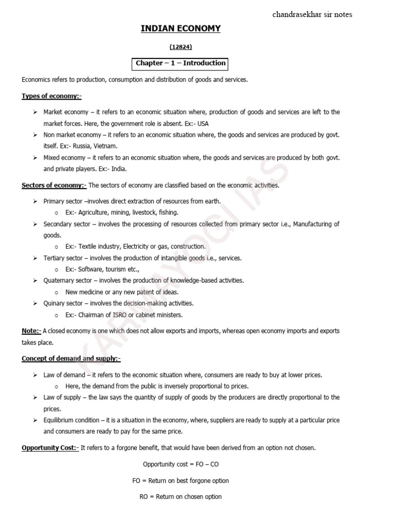 Overview of Indian Economy Concepts | PDF | Gross Domestic Product | Taxes