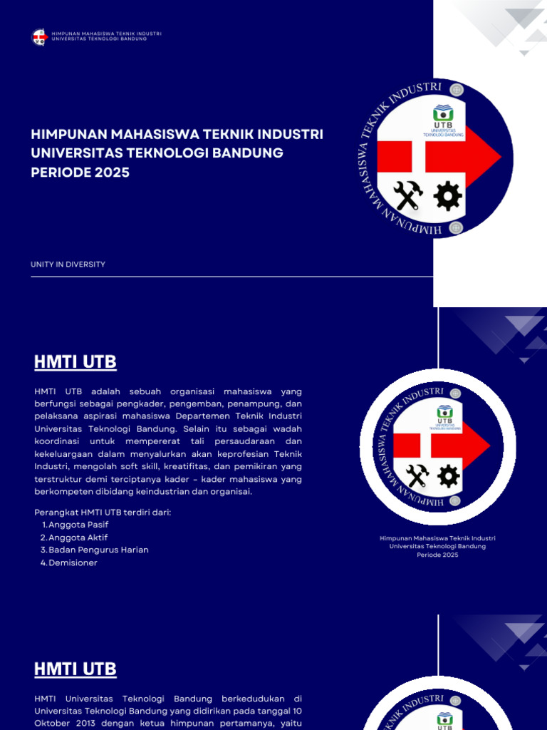HMTI UTB: Organisasi Mahasiswa Teknik | PDF