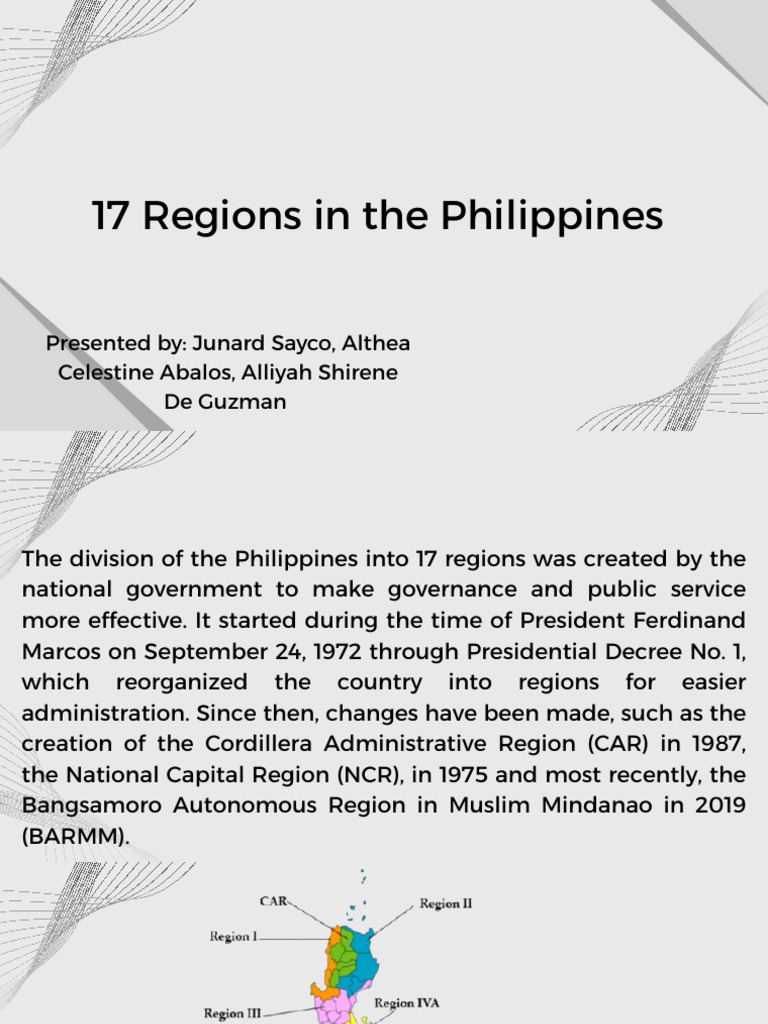 Overview of Philippine Regions | PDF | Philippines