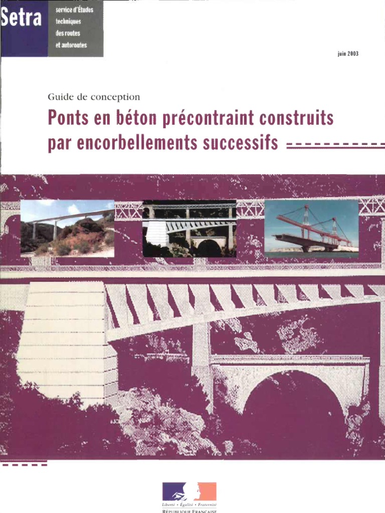 Ponts en Béton Précontraint Construits Par Encorbellements Successifs — free download