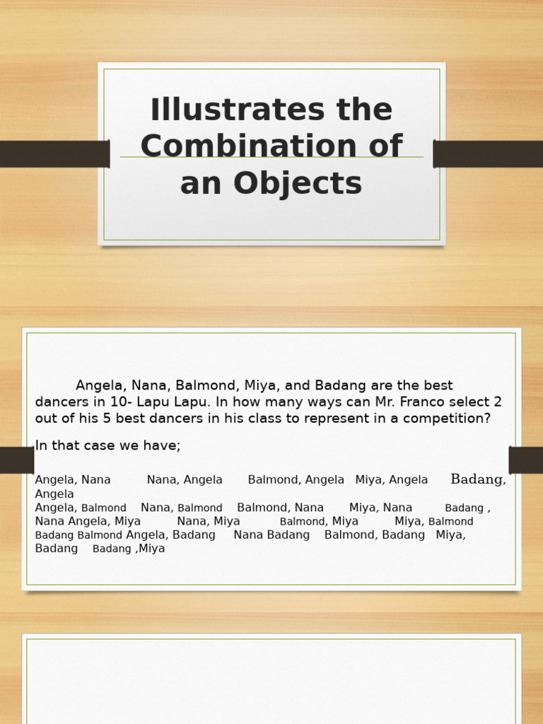 Combinations and Permutations Explained | PDF | Mathematics