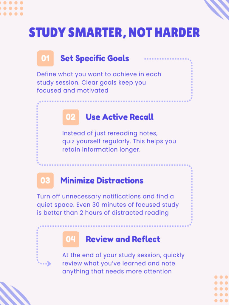 Purple and Orange Modern Study Tips Instagram Post | PDF