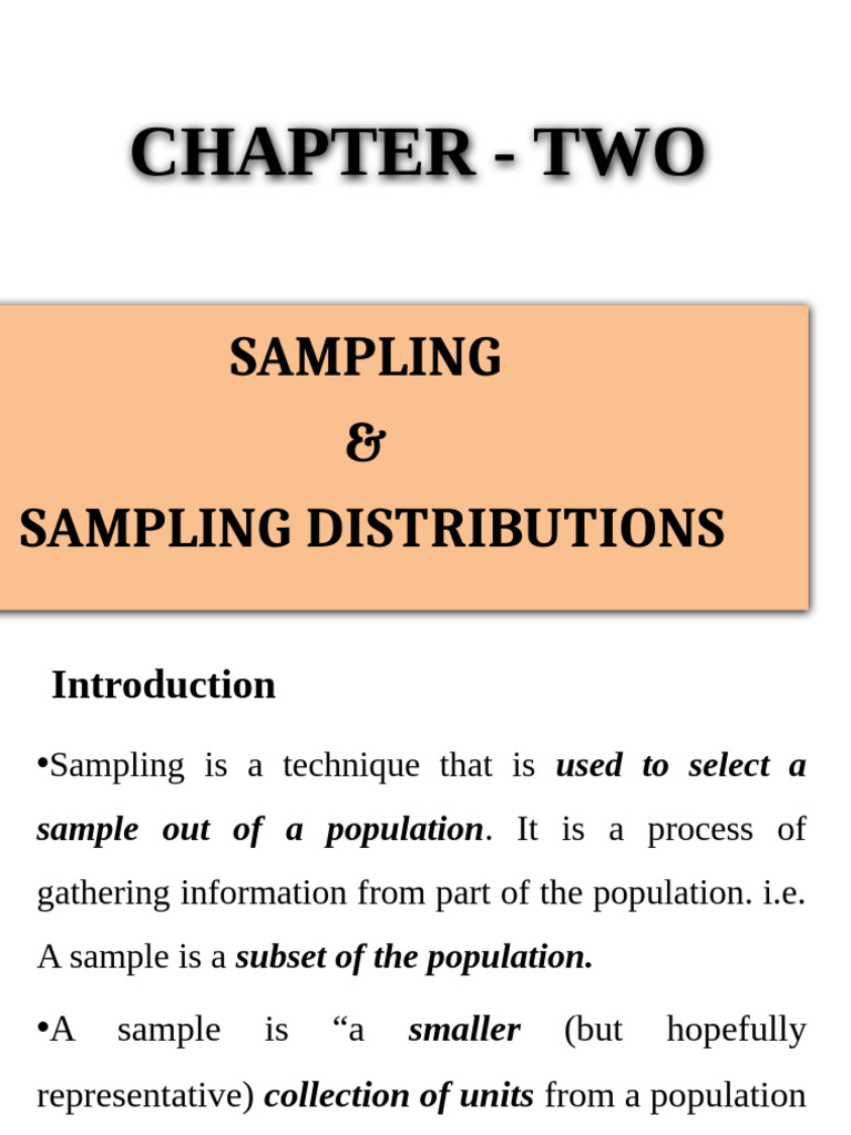 Sampling Techniques and Distributions Guide | PDF | Sampling ...