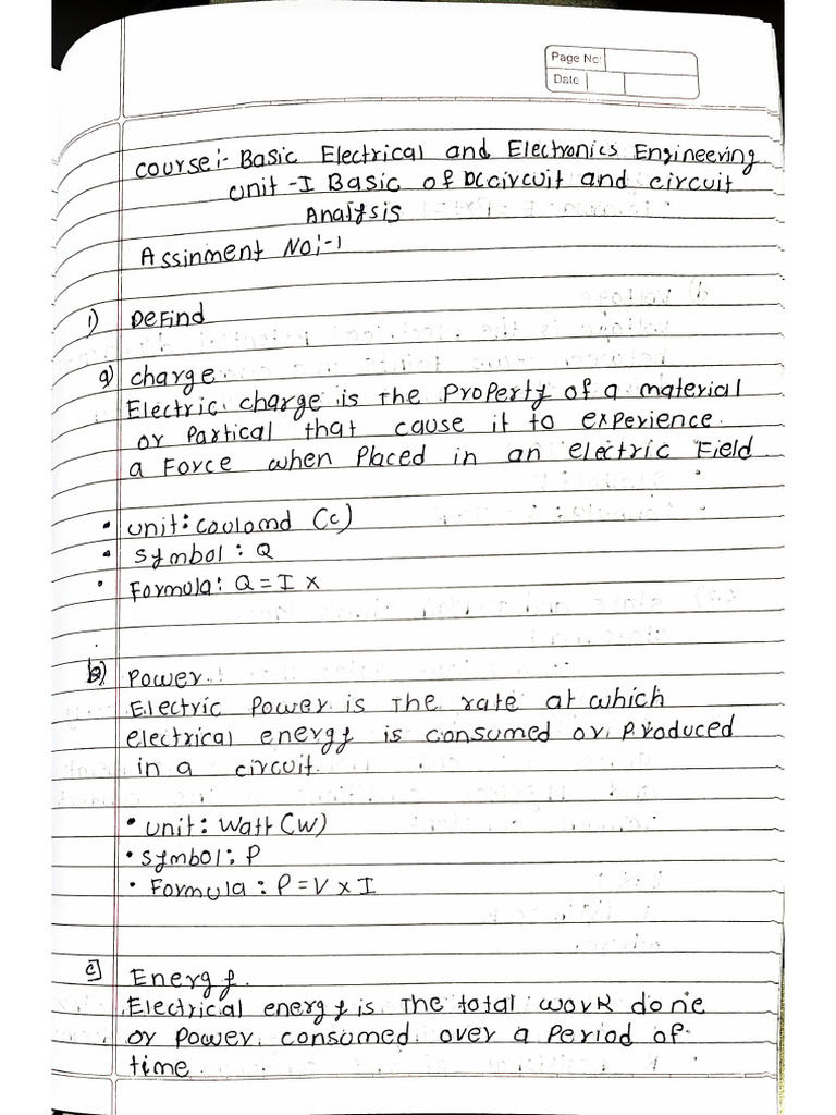 BEE Assignment | PDF