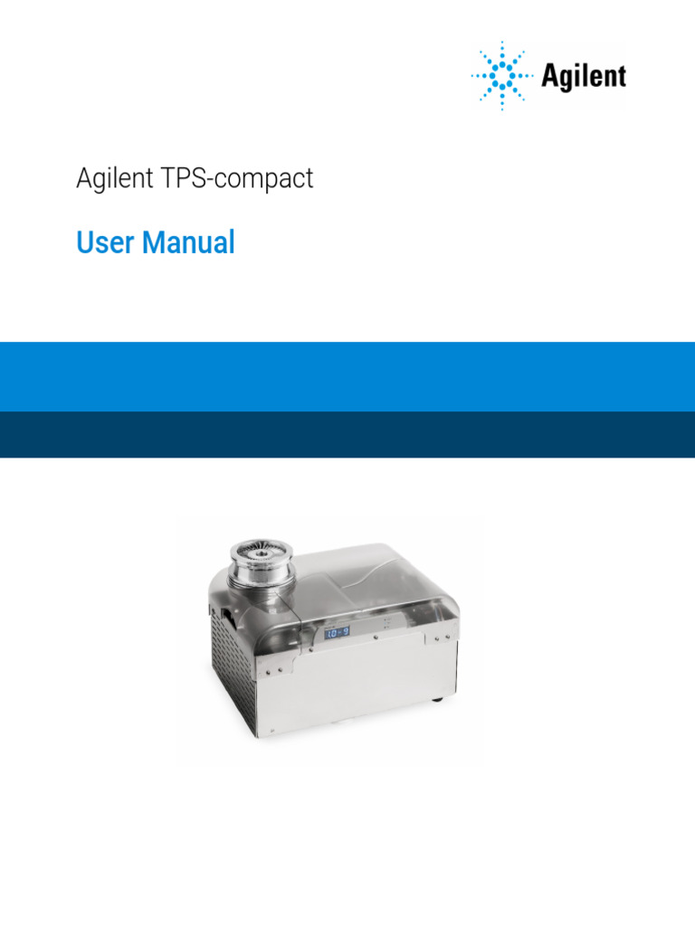 Agilent TPS-compact User Manual | PDF