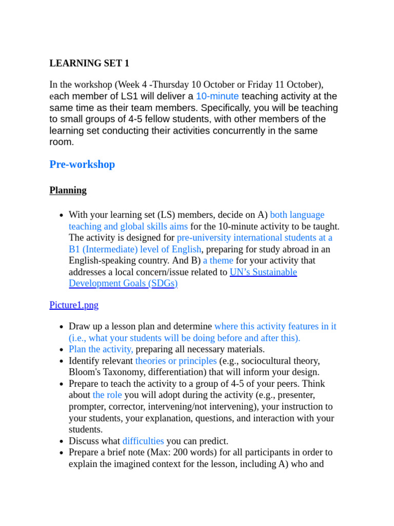 1 - Instructions For Ls 1 | PDF | Learning | Lesson Plan