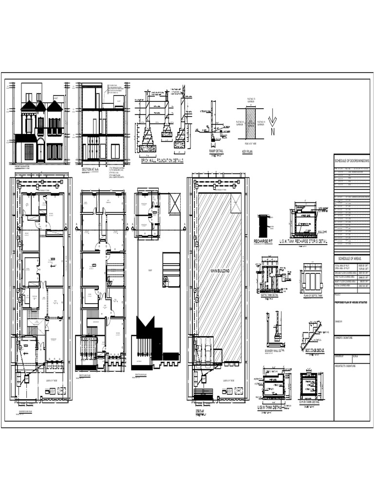 House Construction Plan and Details | PDF | Architectural Elements ...
