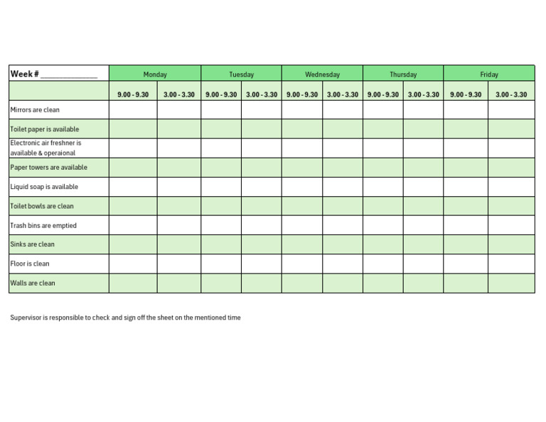 Rest Room Weekly-Updated | PDF