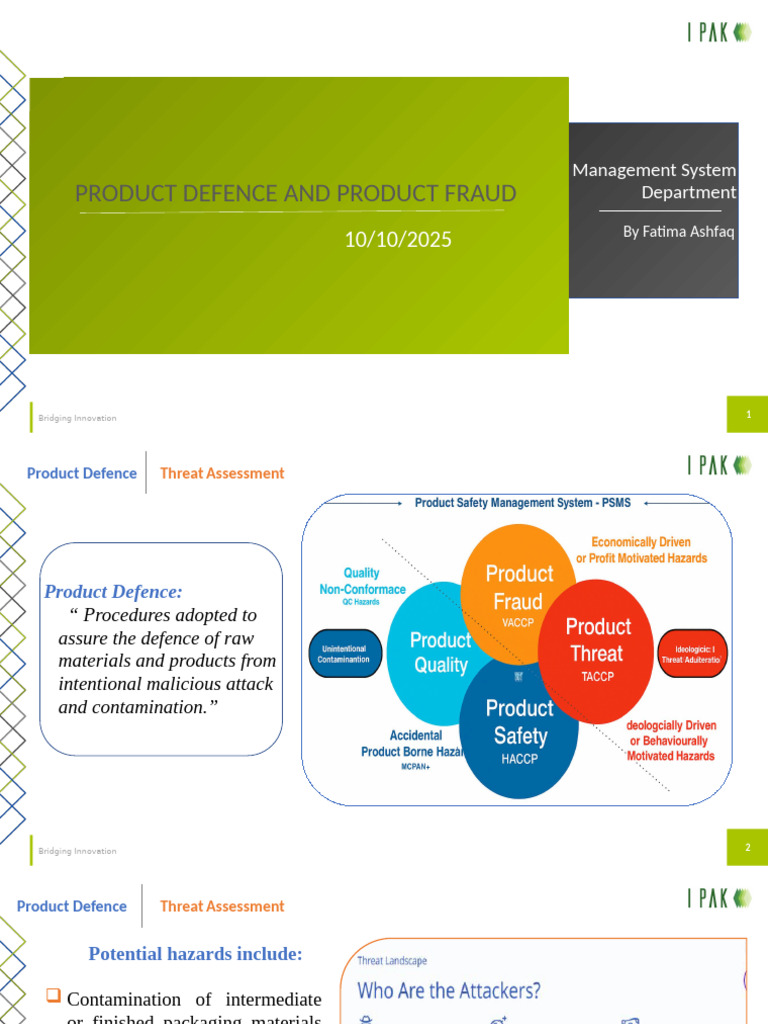 Product Defence and Fraud Mitigation Guide | PDF | Risk | Hazards