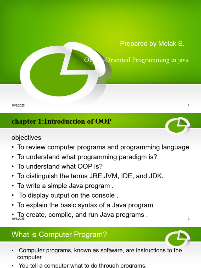 Java Object-Oriented Programming Guide | PDF | Java (Software Platform ...