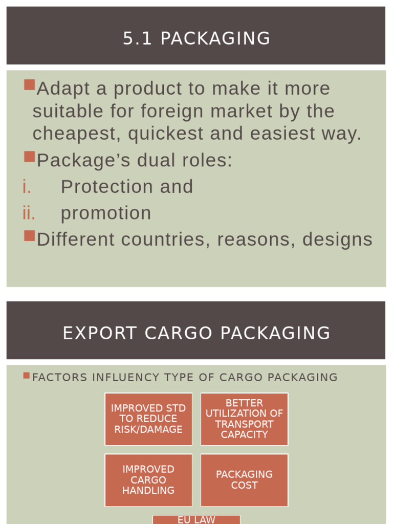Optimizing Export Packaging Strategies | PDF