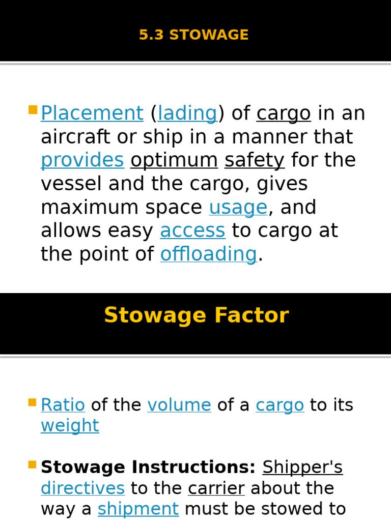 Optimizing Cargo Stowage Techniques | PDF | Cargo | Pallet