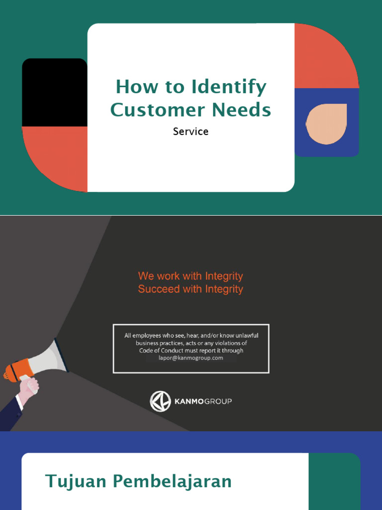 Mengidentifikasi Kebutuhan Customer | PDF