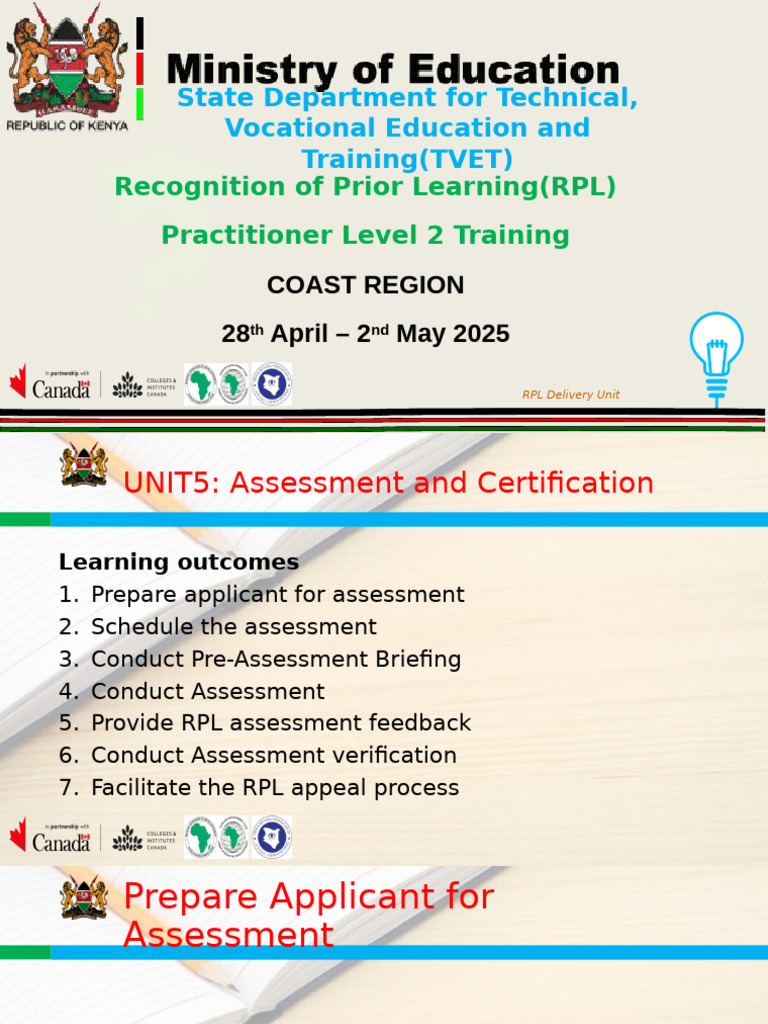 RPL Assessment Training Guide for Practitioners | PDF | Evaluation ...