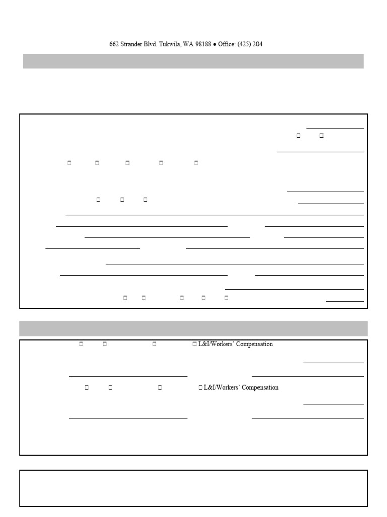 New PT Registration Pg1 | PDF | Insurance | Health Care