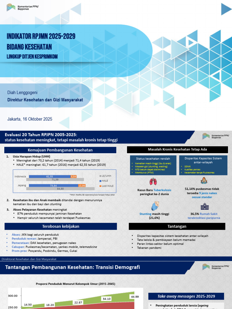 Target Kesehatan Jiwa RPJMN 2025-2029 | PDF