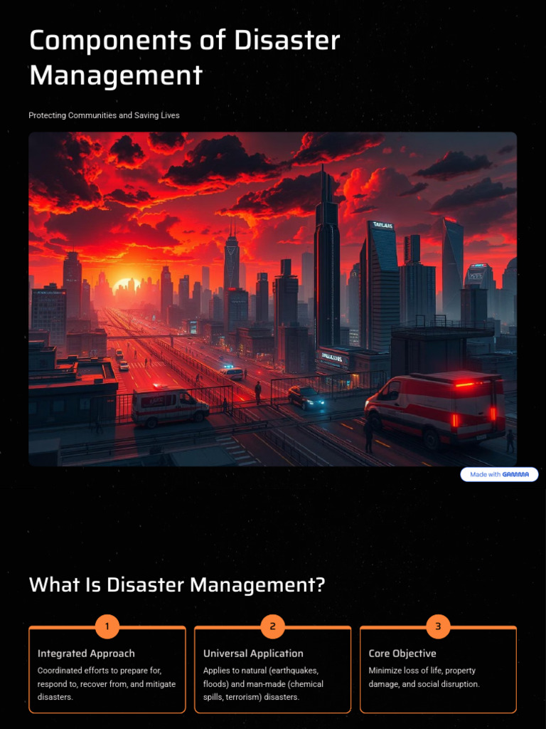 Disaster Management Components Explained | PDF | Emergency Management ...