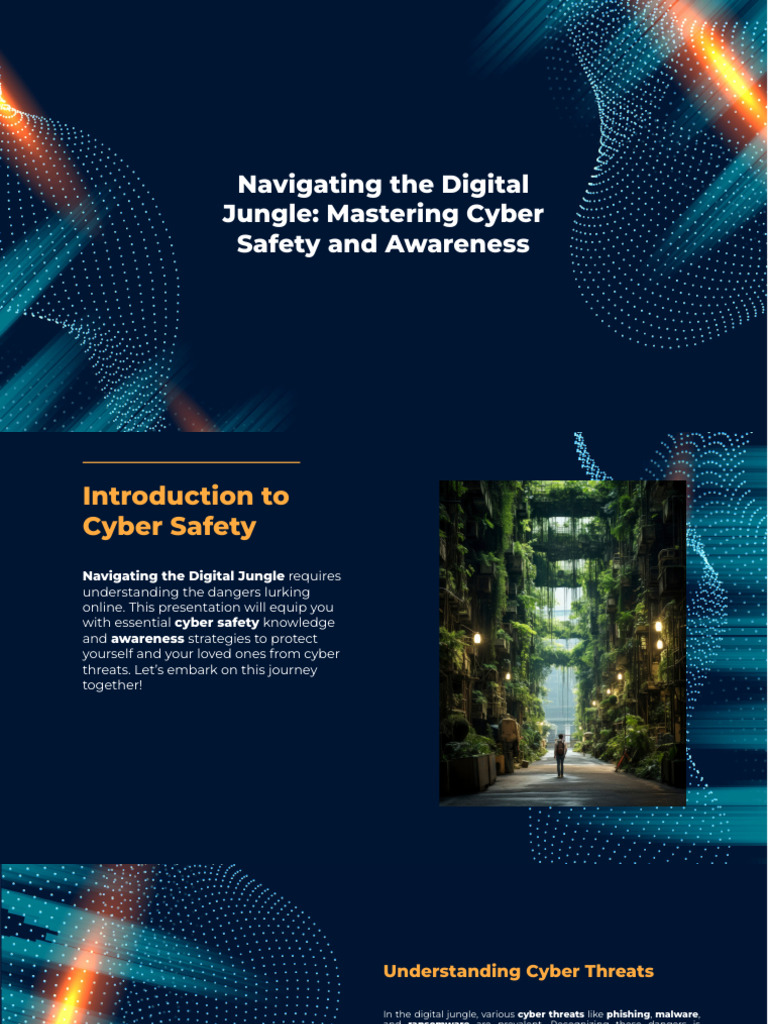 Slidesgo Navigating The Digital Jungle Mastering Cyber Safety and ...