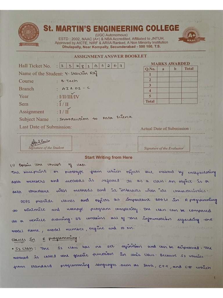 IDS Assignment 23K81A72D7 | PDF