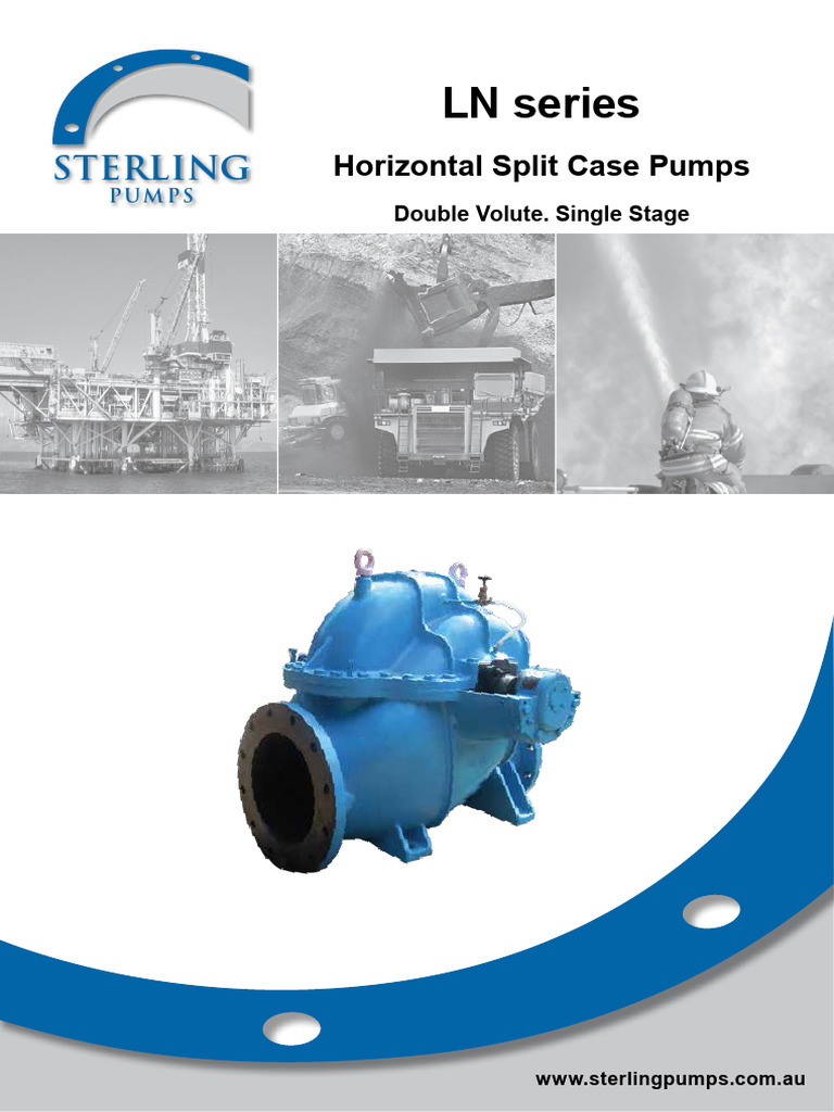 LN Series Horizontal Split Case Pumps | PDF | Pump | Bearing (Mechanical)