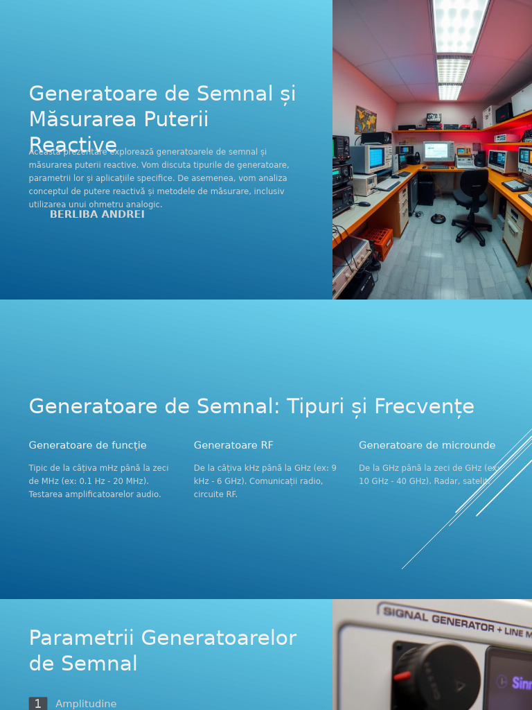 Generatoare de Semnal Si Masurarea Puterii Reactive | PDF