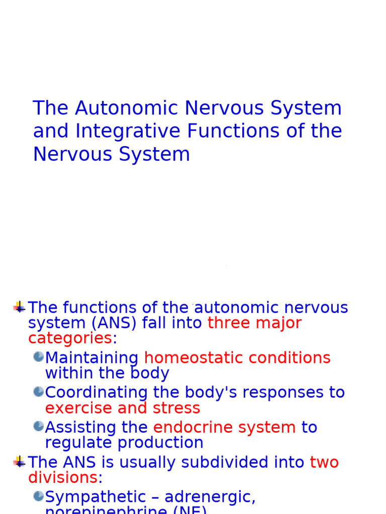 Autonomic Nervous System Functions | PDF | Hypothalamus | Autonomic ...