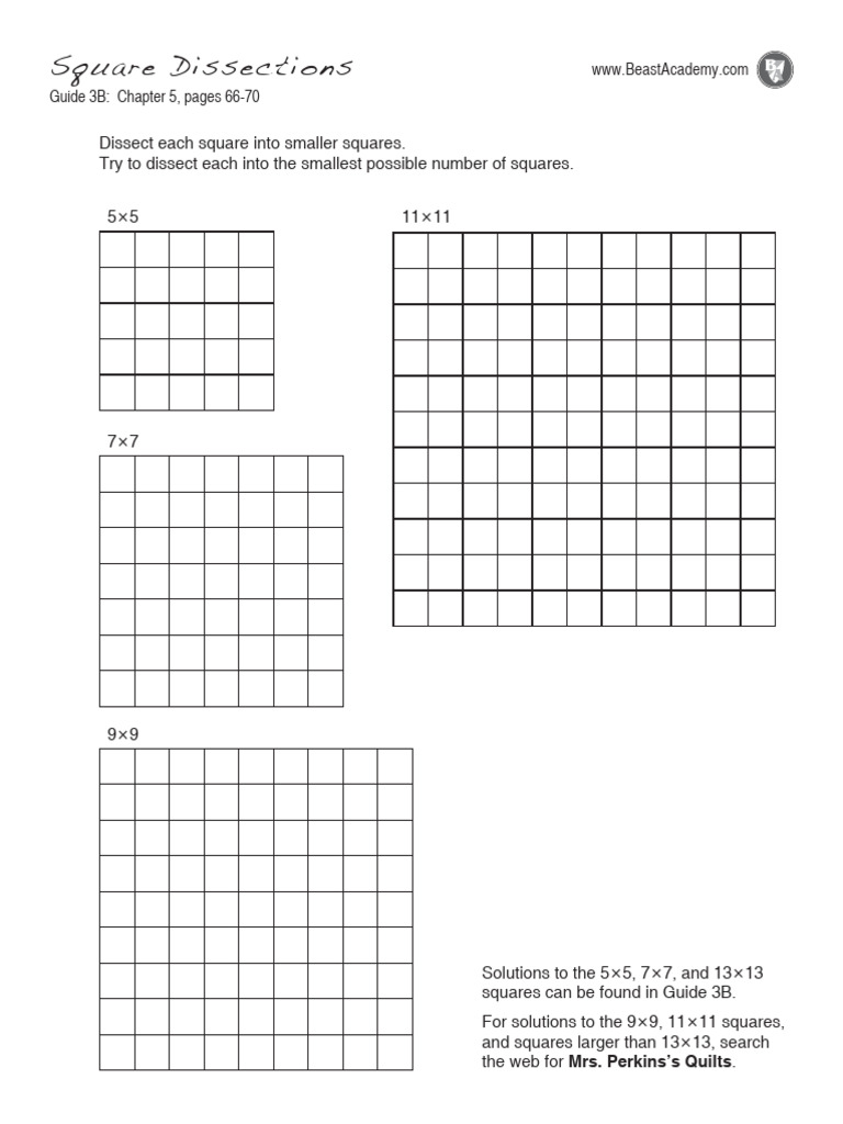 Square Dissections Guide 3B | PDF