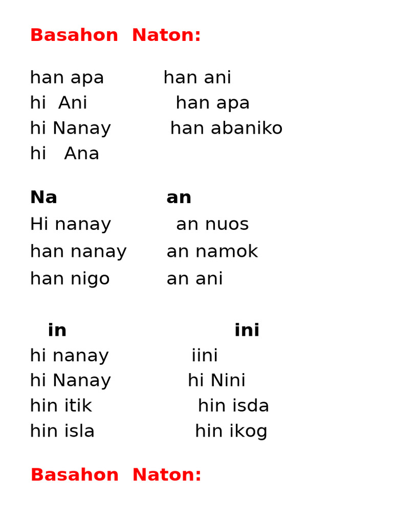 Barasahon Reading & Literacy | PDF