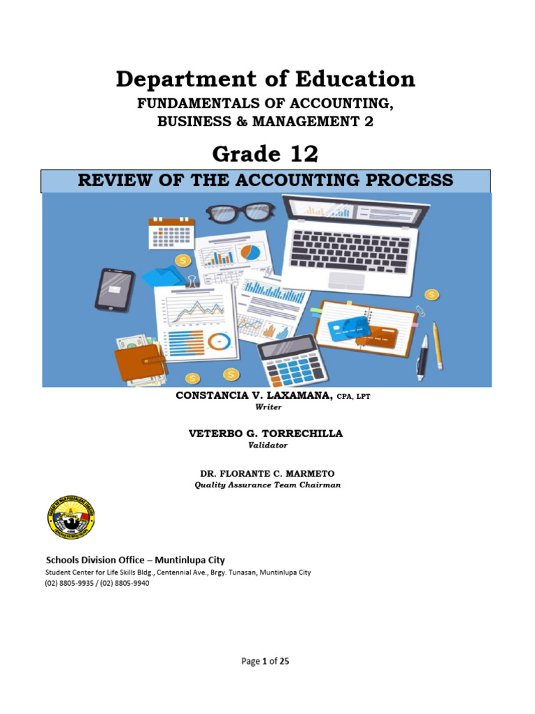 Grade 12 Accounting Process Review | PDF | Debits And Credits | Balance ...