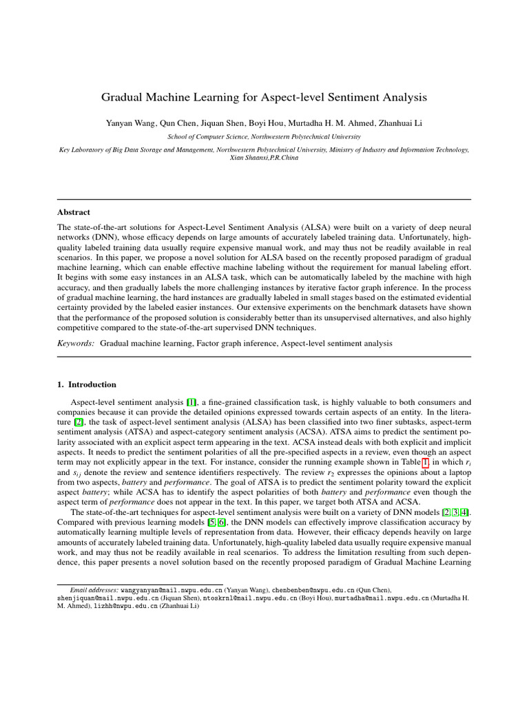 Gradual Machine Learning for ALSA | PDF | Machine Learning | Deep Learning