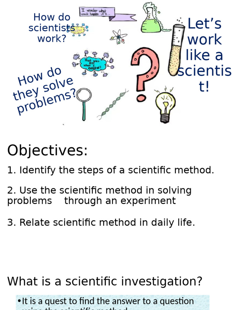 Understanding the Scientific Method | PDF