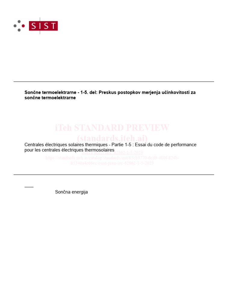 Solar Thermal Plant Efficiency Testing | PDF | International ...