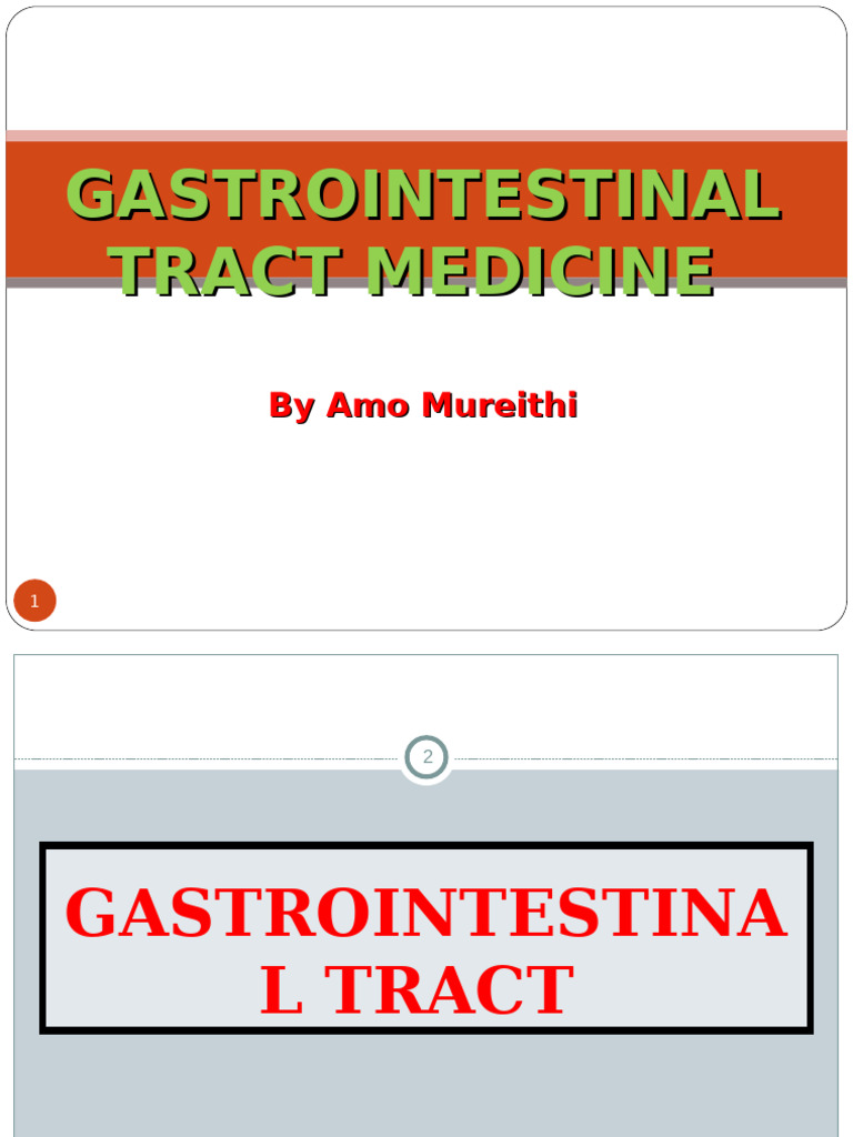 MED 2 GIT Etc | PDF | Gastroesophageal Reflux Disease | Esophagus