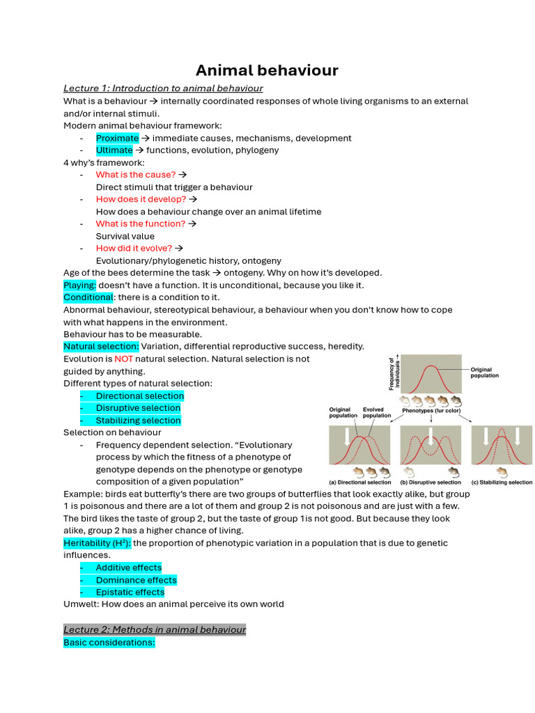 Introduction to Animal Behaviour Concepts | PDF | Sexual Selection ...