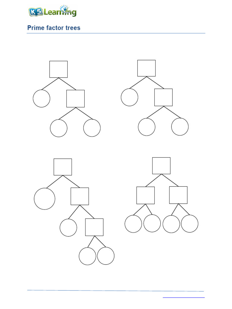 Grade 4 Prime Factorization Worksheet | PDF