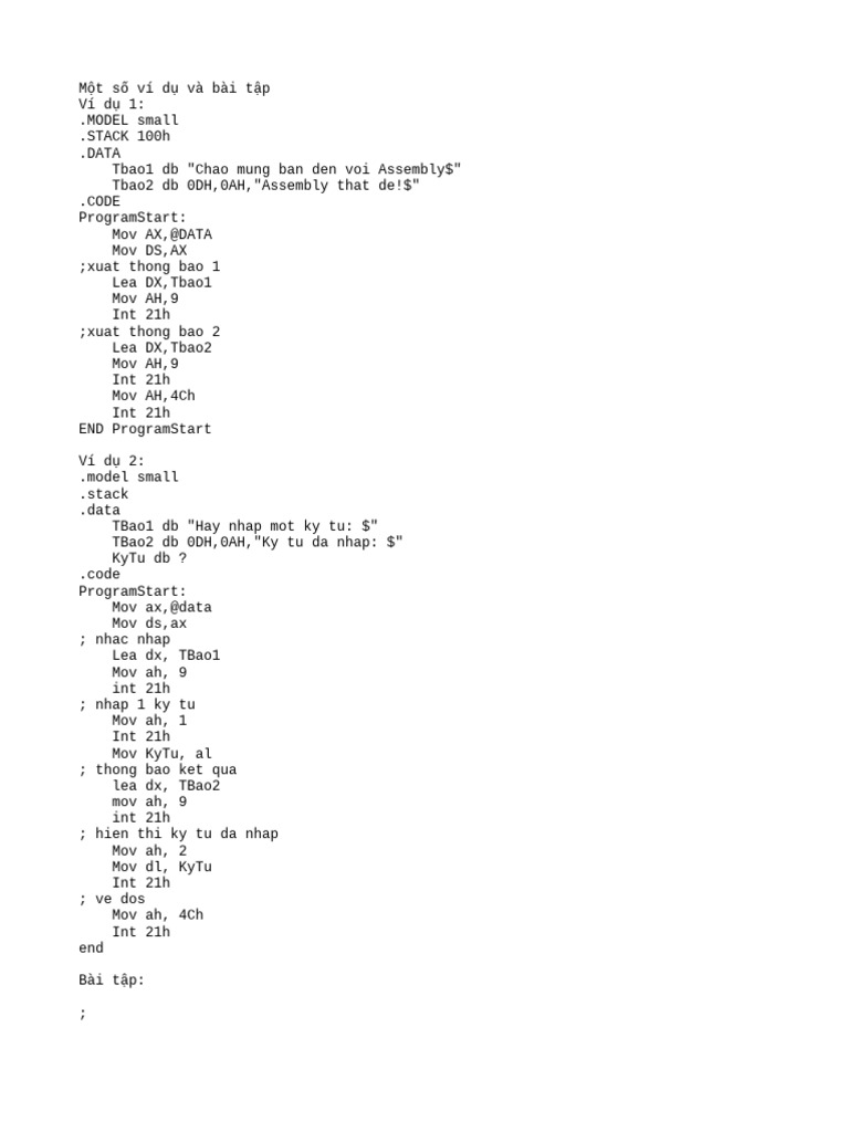 Assembly Language Examples and Exercises | PDF | Software Engineering ...