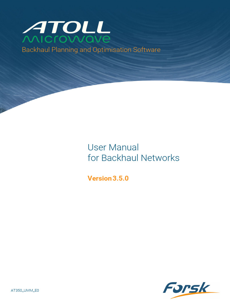 Backhaul Network Optimization Manual | PDF | License | Software