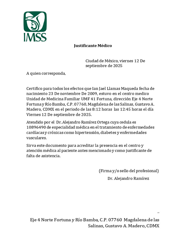 Justificante Medico Editable Word 20-1-1 | PDF