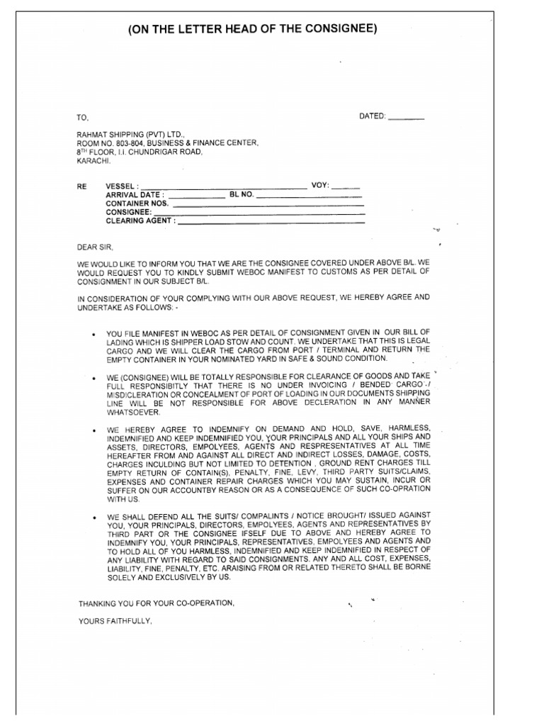 Party Letter | PDF