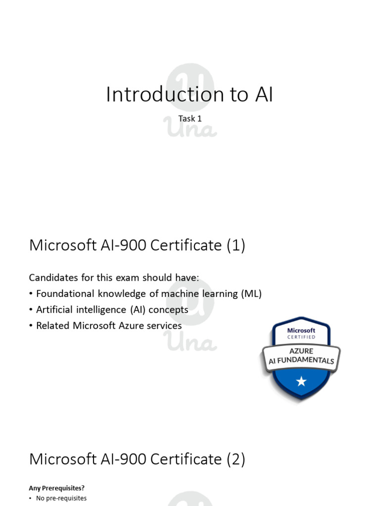 Microsoft AI-900 Certification Guide | PDF | Artificial Intelligence ...