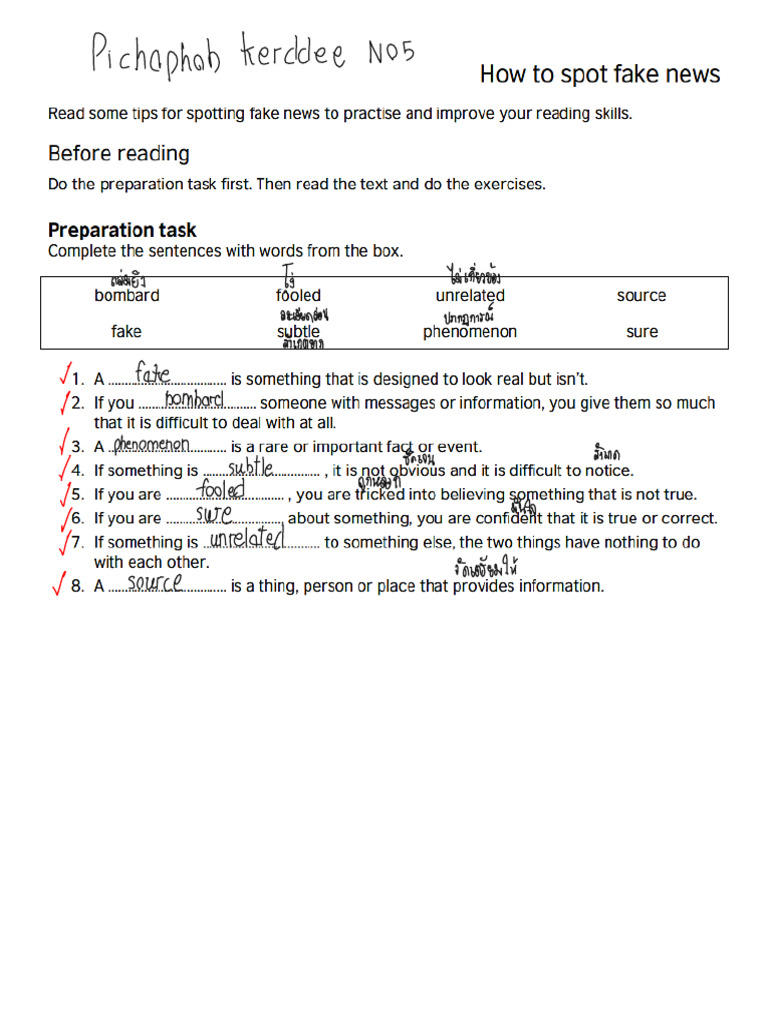 Reading - How To Spot Fake News | PDF