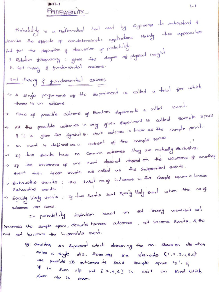 Understanding Probability and Sample Space | PDF | Randomness