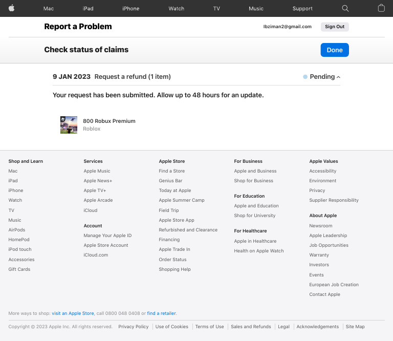 Apple Problem Reporting and Refunds Guide | PDF | Apple Inc. | I Cloud