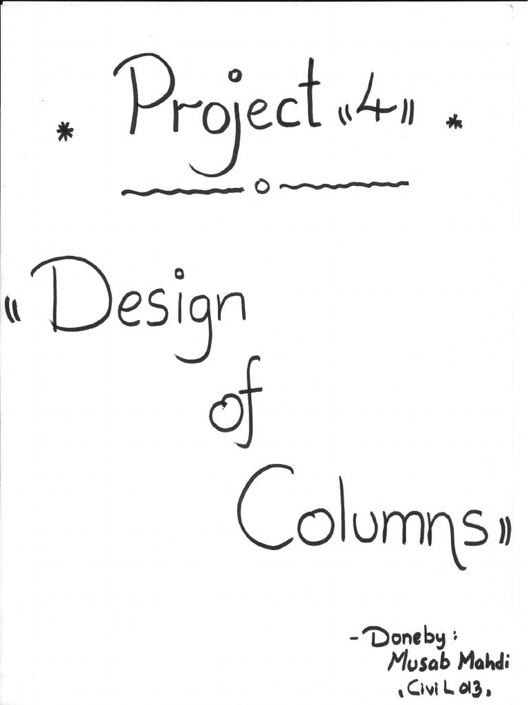 Column Design | PDF